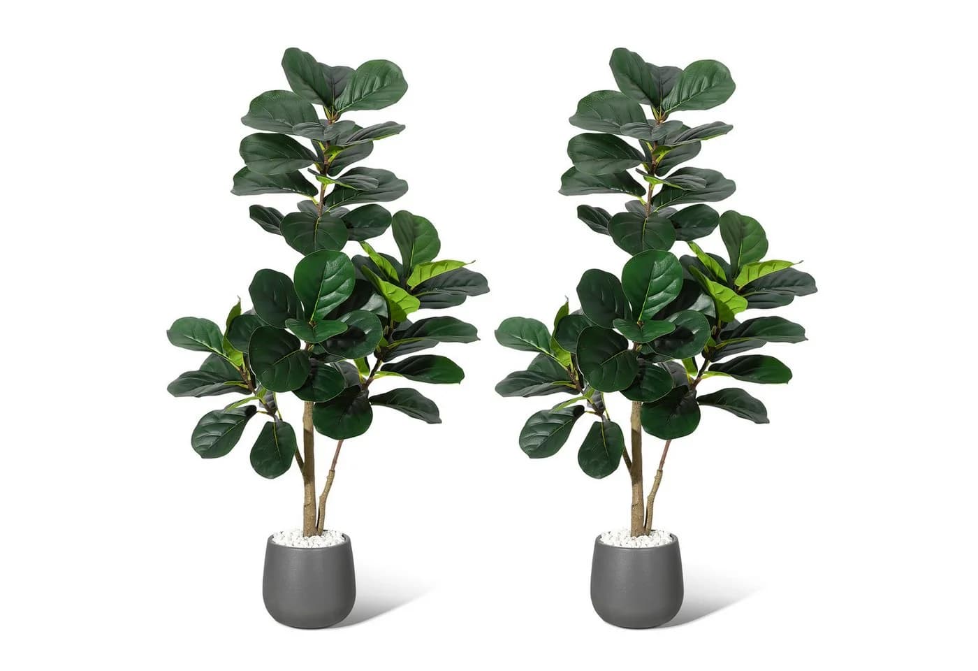 GarveeMore Künstlicher Geigenblatt-Feigenbaum 120 cm Grün - Bild 2