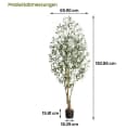 GarveeMore Künstlicher Olivenbaum 180 cm Grün Seide Bild 3