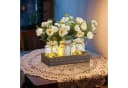 GarveeMore Kunstblume Landhaus-Dekoset mit Einmachgläsern und LED-Lichterketten Bild 2