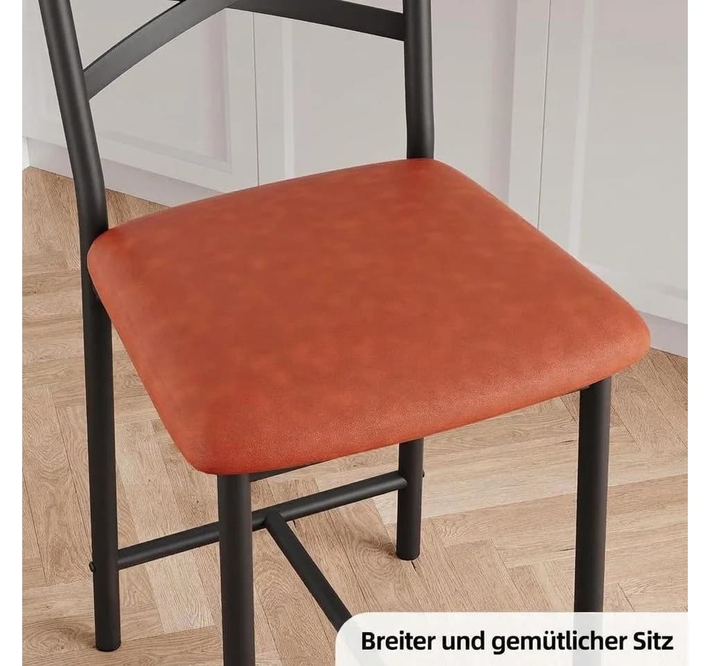 GarveeMore Barhocker 2er Set Braun PU-Leder - Bild 4