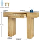 GarveeMore Konsolentisch Landhaus Eiche Beige MDF Bild 1