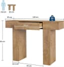 GarveeMore Konsolentisch Landhausstil Braun MDF Bild 1