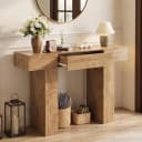 GarveeMore Konsolentisch Landhausstil Braun MDF Bild 2