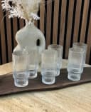 EmirtexHome Longdrinkgläser 6er Set Glas Relief Transparent Bild 3