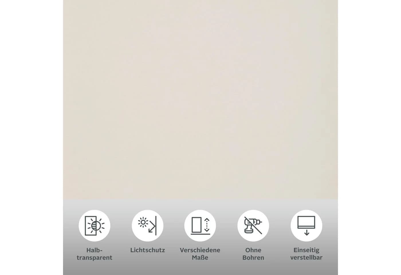 OTTO home Seitenzugrollo Themse-Uni Beige Klemmfix - Bild 3