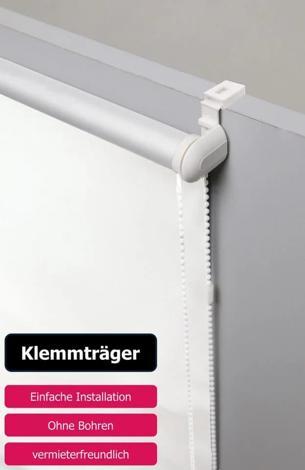 OTTO home Seitenzugrollo Themse-Uni Beige Klemmfix - Bild 5