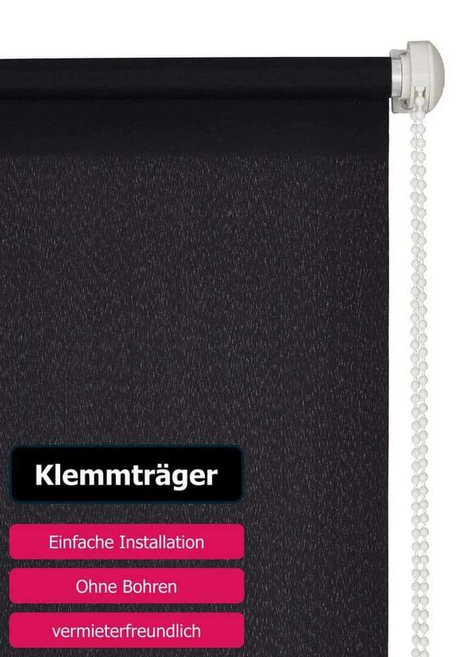 OTTO HOME Seitenzugrollo Themse-Uni Anthrazit Klemmfix - Bild 5