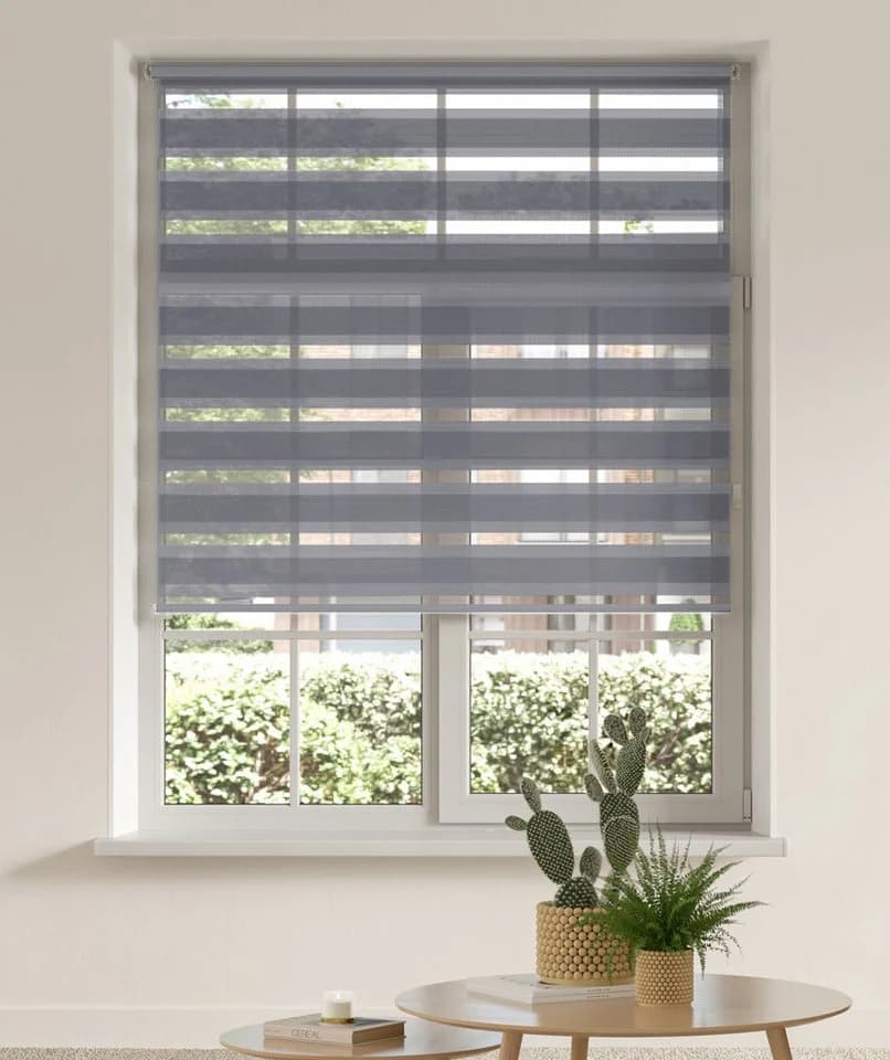 OTTO home Doppelrollo MARANO Grau Klemmfix ohne Bohren - Bild 2