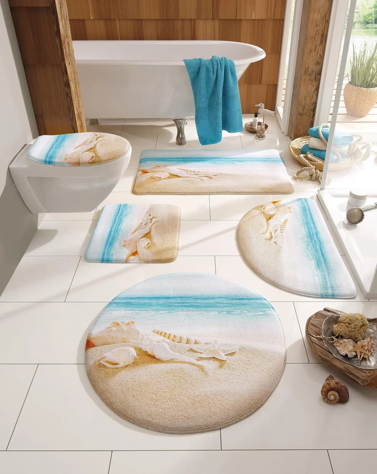OTTO HOME Badematte Strand Beige Memory Schaum