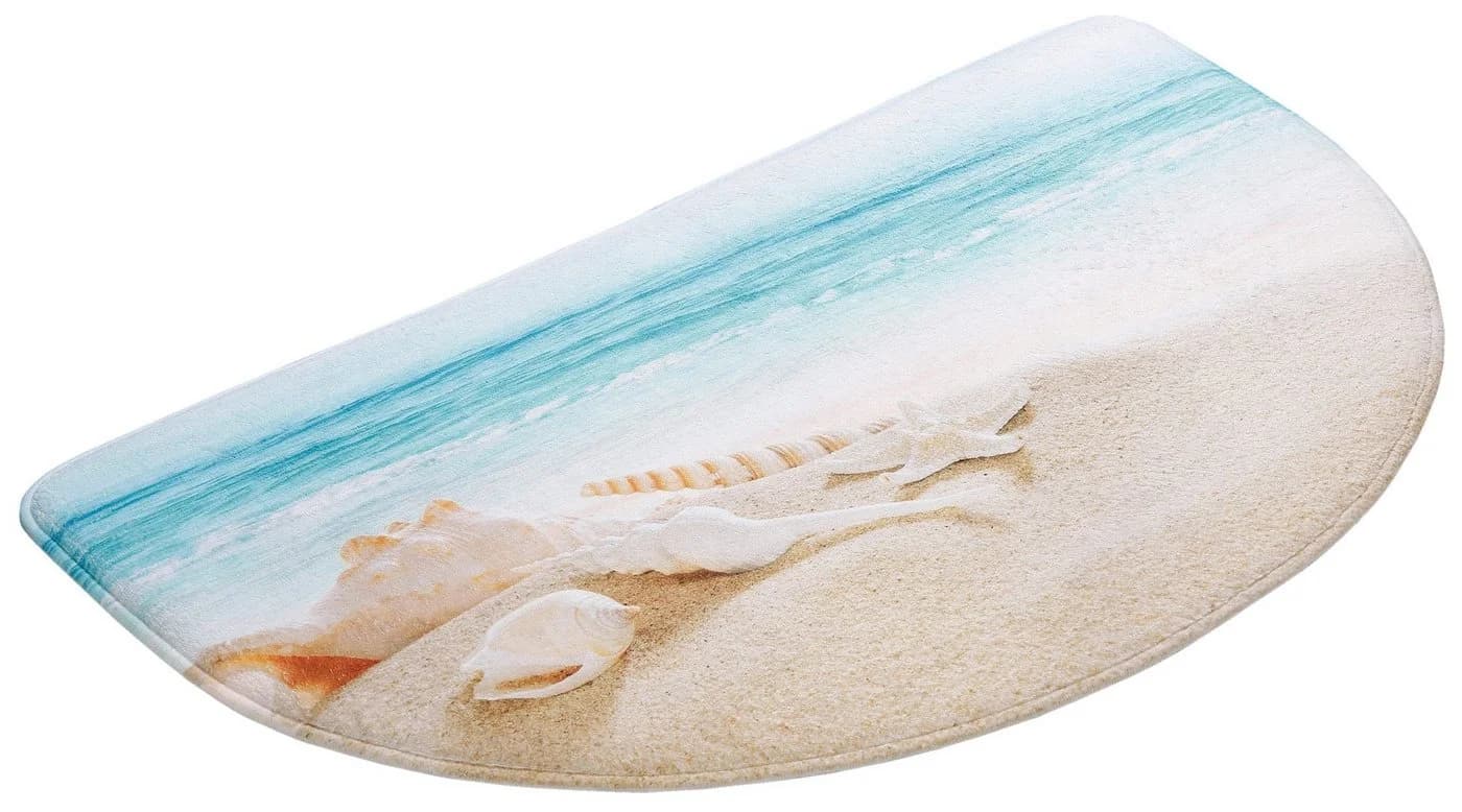 OTTO home Badematte Strand Beige Halbrund Memory Schaum