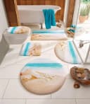 OTTO home Badematte Strand Beige Halbrund Memory Schaum Bild 3