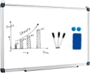 COSTWAY Magnettafel Whiteboard Pinnwand mit Alurahmen Weiß Bild 2