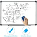 COSTWAY Magnettafel Whiteboard Pinnwand mit Alurahmen Weiß Bild 4