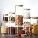 Simloveve Vorratsglas 3er Set Stapelbar Luftdicht Transparent Bild 2