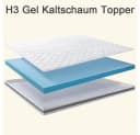 BedStory Topper H3 Gel Kaltschaum 7,6 cm atmungsaktiv OEKO-TEX® Bild 1