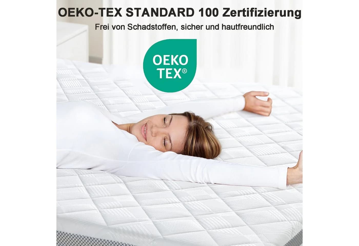 BedStory Topper H3 Gel Kaltschaum 7,6 cm atmungsaktiv OEKO-TEX® - Bild 5
