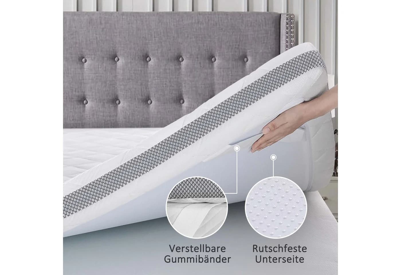 BedStory Matratzentopper Gel-Schaum 7,5 cm mittelhart - Bild 4