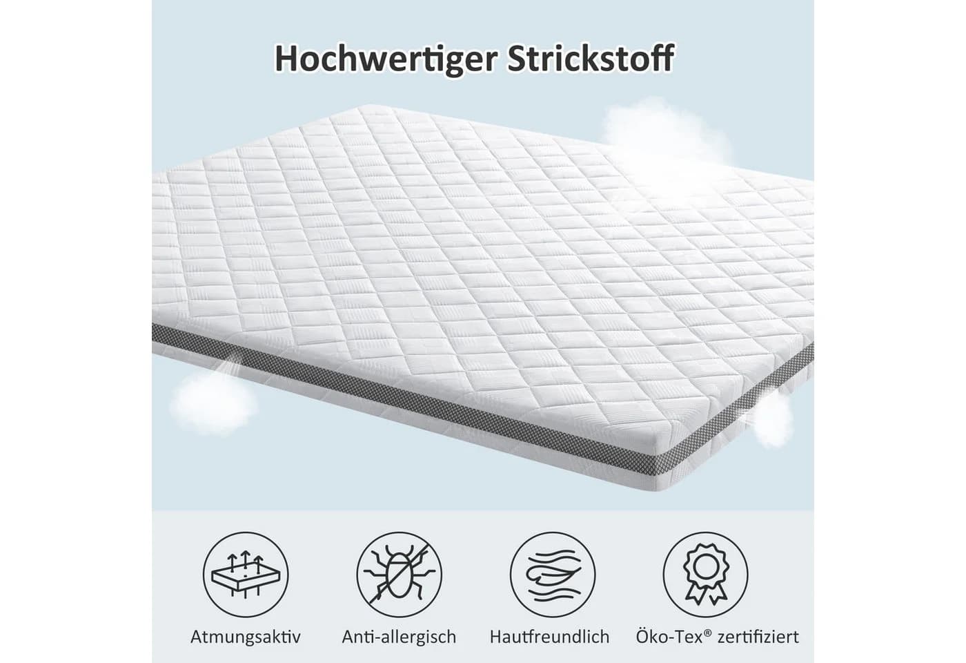 BedStory Matratzentopper Gel-Schaum 7,5 cm mittelhart - Bild 5