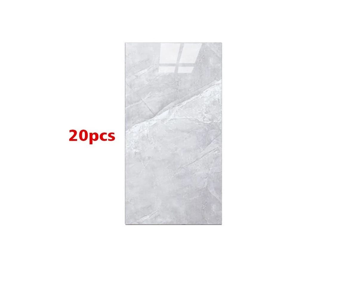 Novzep Wandsticker 20x Marmoroptik Fliesen Selbstklebend Grau - Bild 2