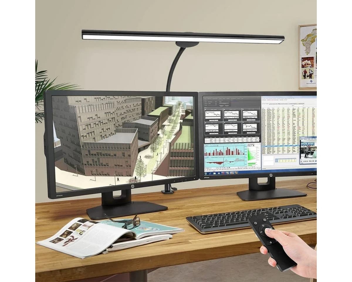 Novzep LED Monitorlampe 46cm dimmbar mit Fernbedienung