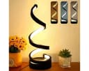 Novzep LED Nachttischlampe Spiral Dimmbar 3 Farben Schwarz Bild 2