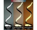 Novzep LED Nachttischlampe Spiral Dimmbar 3 Farben Schwarz Bild 3