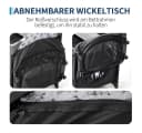GarveeMore Babybett 5-in-1 Reisebett, faltbares Babybett für Babys mit Wickeltisch, Wiegefunktion, Hängespielzeug, 4 verstellbaren Höhen Bild 4
