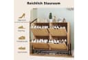 GarveeMore Schuhschrank mit 4 Klappen und 8 Ablageflächen Braun Bild 3