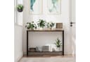 GarveeMore Konsolentisch Schmal Holz Braun mit Stauraum Bild 1