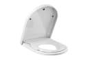 GarveeMore WC-Sitz mit Kindersitz 2-in-1 Soft-Close D-Form Weiß Bild 1