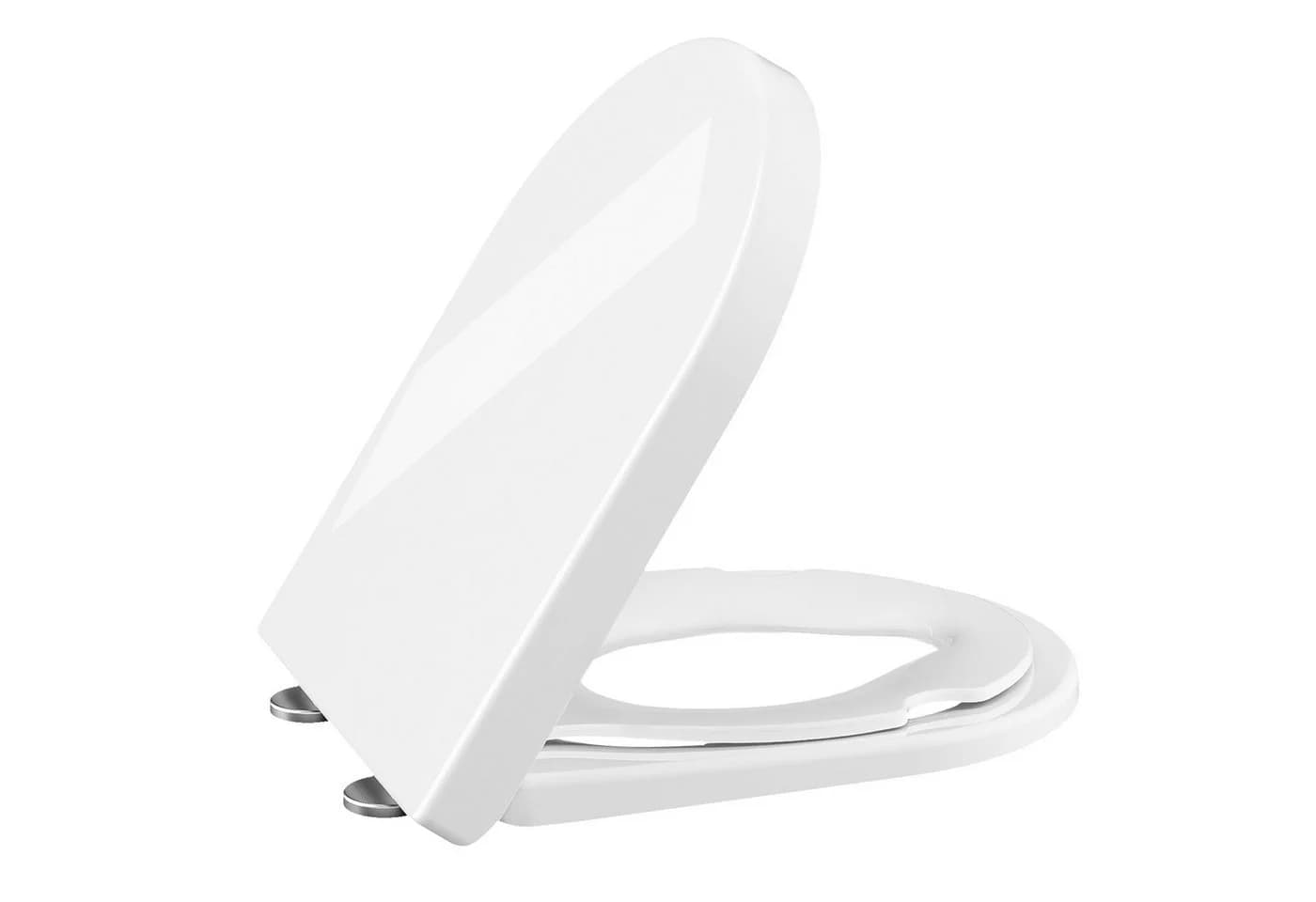 GarveeMore WC-Sitz mit Kindersitz 2-in-1 Soft-Close D-Form Weiß - Bild 2