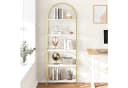 GarveeMore Bücherregal, Standregal mit 5 Ebenen, aus Metall und Marmor, 180x60x28cm Bild 2