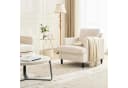 GarveeMore Sessel mit Massivholzrahmen und Relaxfunktion Beige Bild 1