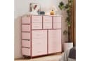 GarveeMore Kommode 12 Schubladen Rosa Stoff Bild 2