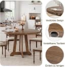 GarveeMore Esstisch 47 Zoll Holz Landhausstil 4 Personen Bild 3