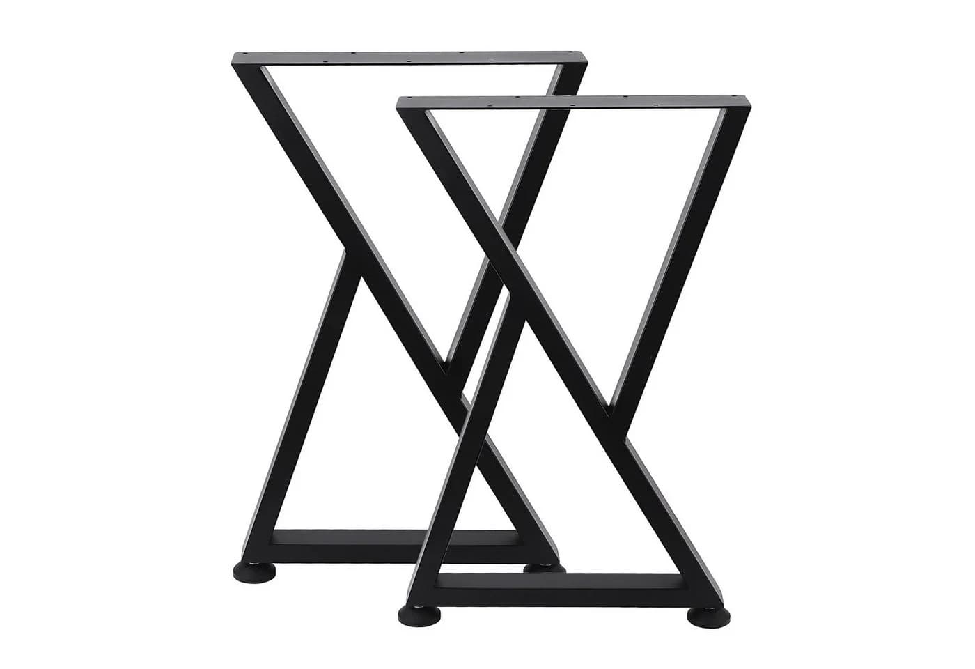 GarveeMore Tischbein 2x X-Form Design Stahl Metall Tischkufen - Bild 2