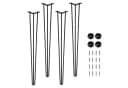 GarveeMore Tischbein Hairpin 4er Set Stahl Schwarz 86cm Bild 2