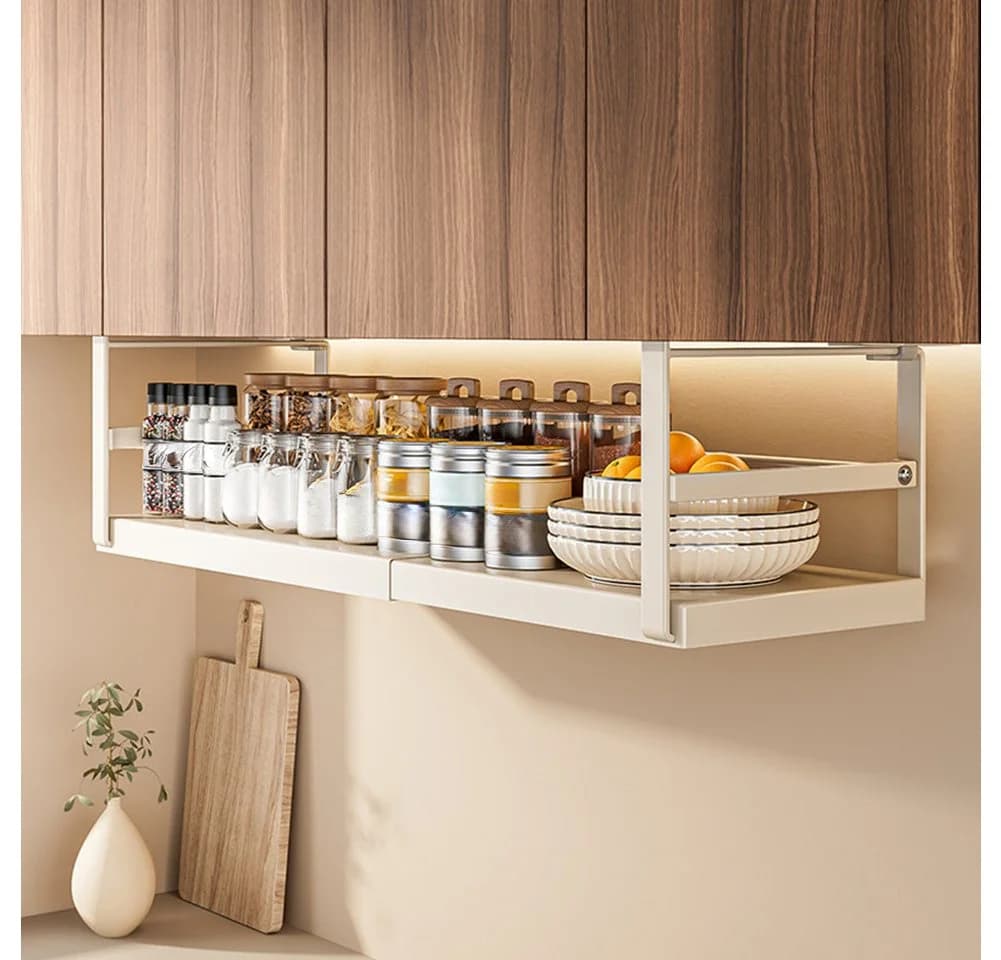 GarveeMore Küchenorganizer-Set Expandable Hängender Korb Metall - Bild 2