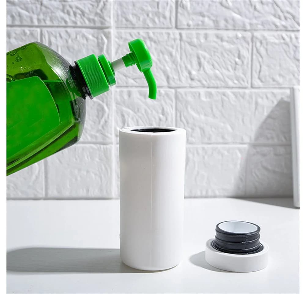GarveeMore Silikon Seifenspender Squeeze Typ Grau 240ml - Bild 5