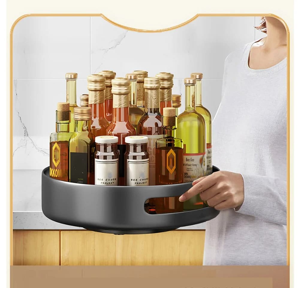 GarveeMore Küchenorganizer-Set Drehbares Lagerregal Gewürzregal - Bild 5