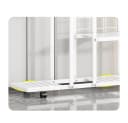 GarveeMore Blumenständer Pflanzenständer Schmiedeeisen Rack Organizer mit Rädern Bild 3
