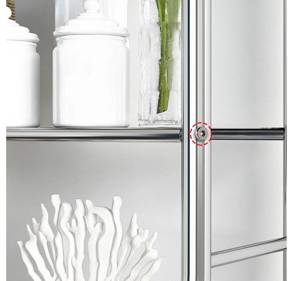 GarveeMore Badregal Metall über der Toilette mit Handtuchhaken - Bild 5