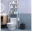 GarveeMore Badregal Metall-Organisationsregal über der Toilette Weiß Bild 2