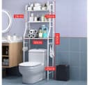 GarveeMore Badregal Metall-Organisationsregal über der Toilette Weiß Bild 3