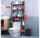 GarveeMore Badregal Metall-Organisationsregal über der Toilette mit abnehmbaren Handtuchhaken Bild 3