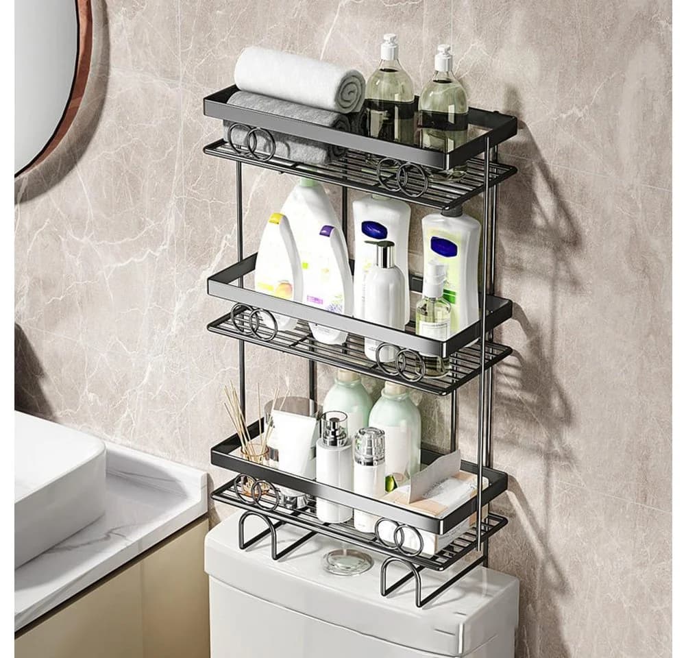 GarveeMore Badregal über der Toilette - Aufbewahrungsregal mit Mesh-Design - Bild 2