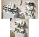 GarveeMore Badregal über der Toilette - Aufbewahrungsregal mit Mesh-Design Bild 3