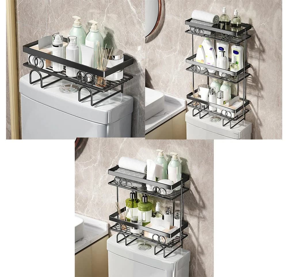 GarveeMore Badregal über der Toilette - Aufbewahrungsregal mit Mesh-Design - Bild 3