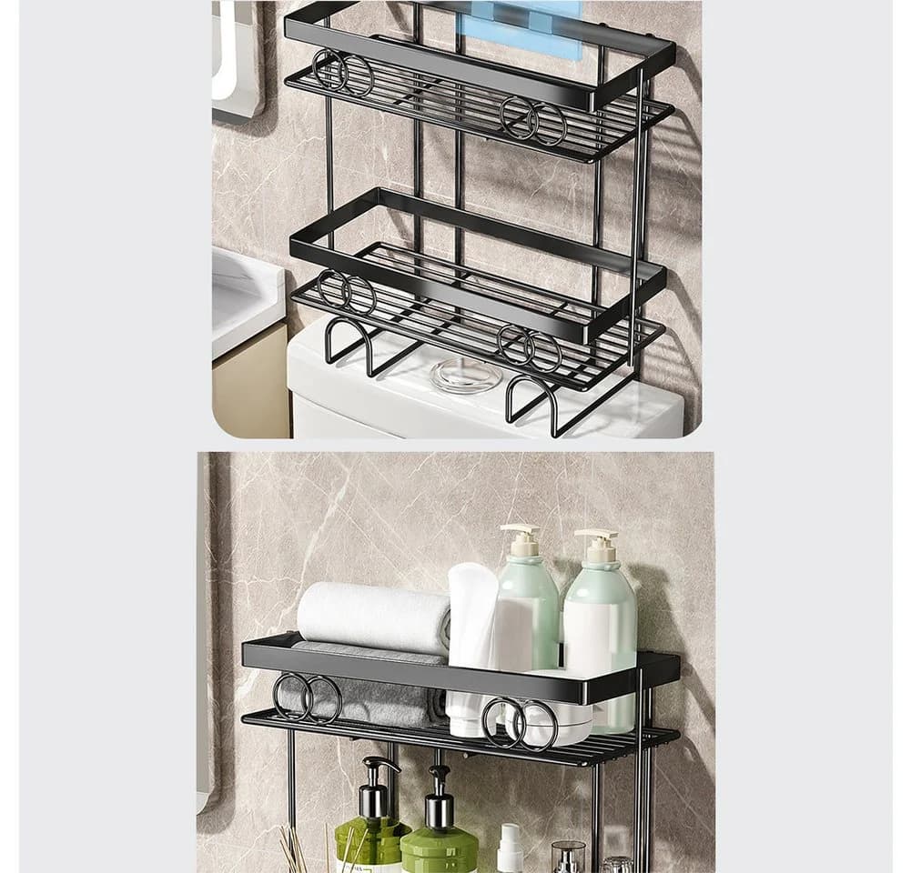 GarveeMore Badregal über der Toilette - Aufbewahrungsregal mit Mesh-Design - Bild 4