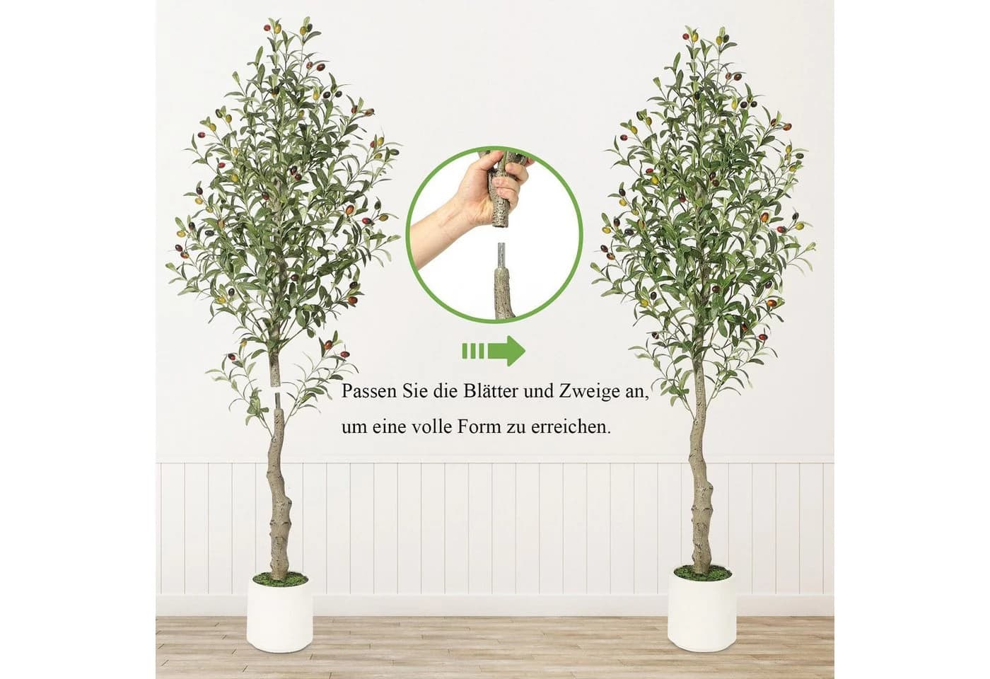 Künstlicher Olivenbaum 150 cm GarveeMore - Bild 5